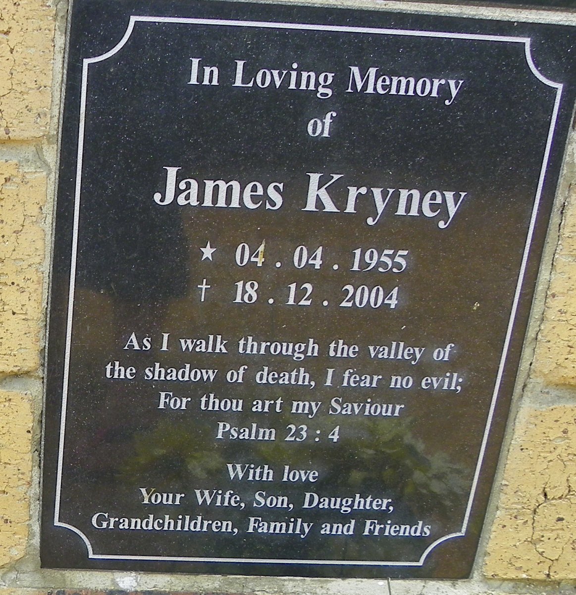 KRYNEY James 1955-2004