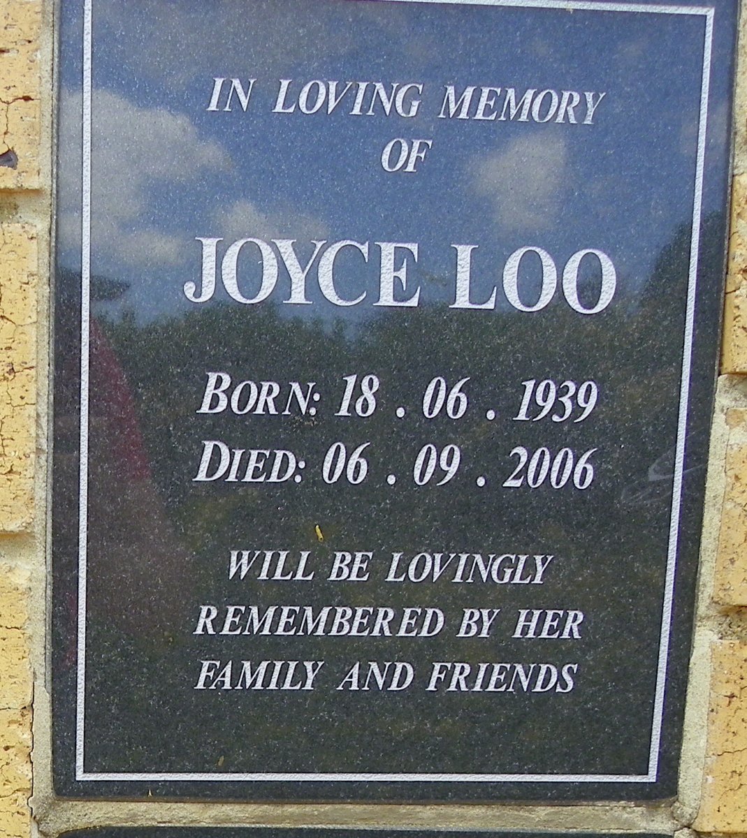 LOO Joyce 1939-2006