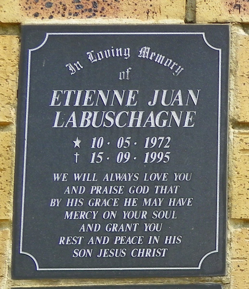 LABUSCHAGNE Etienne Juan 1972-1995