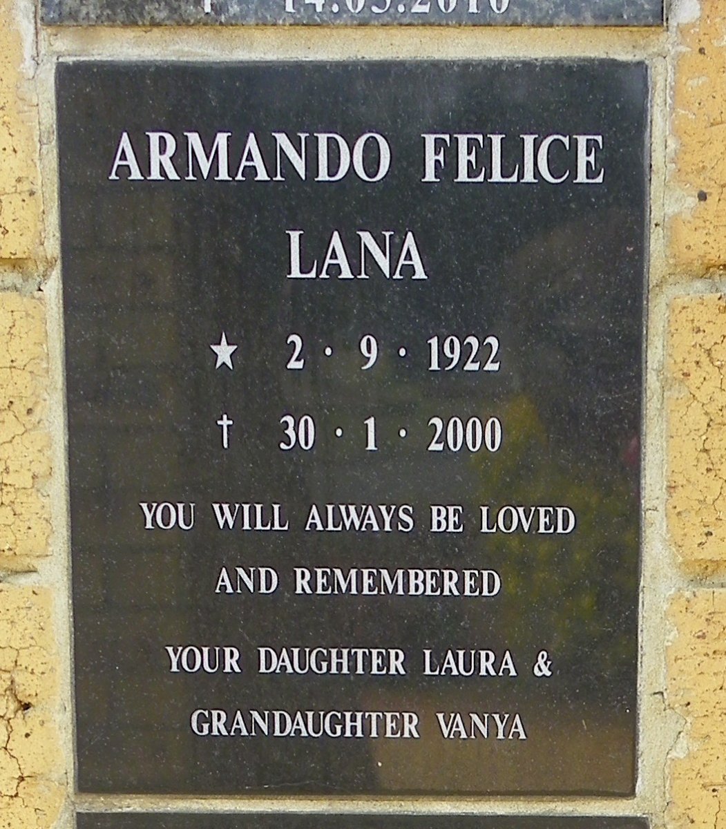 LANA Armando Felice 1922-2000