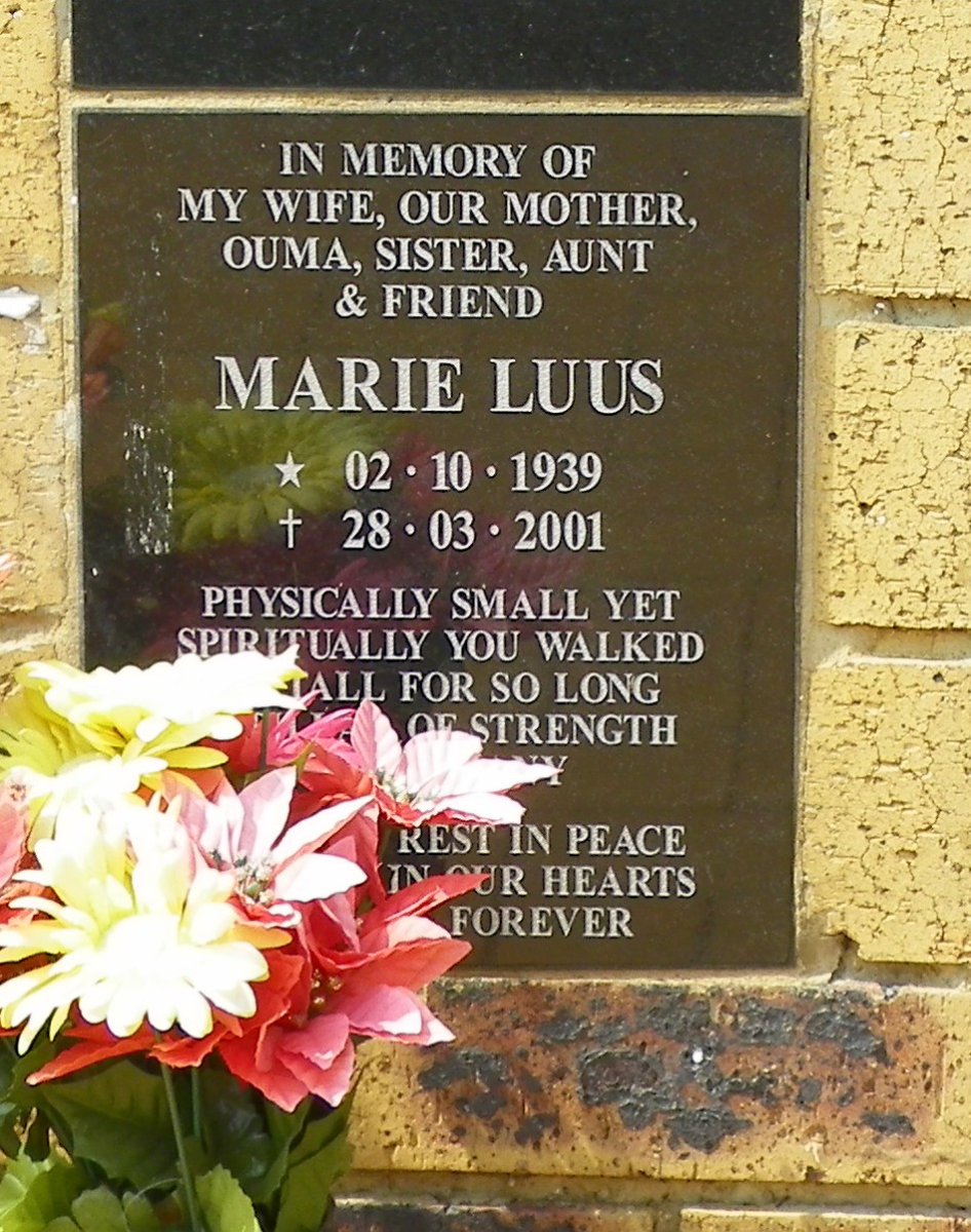 LUUS Marie 1939-2001