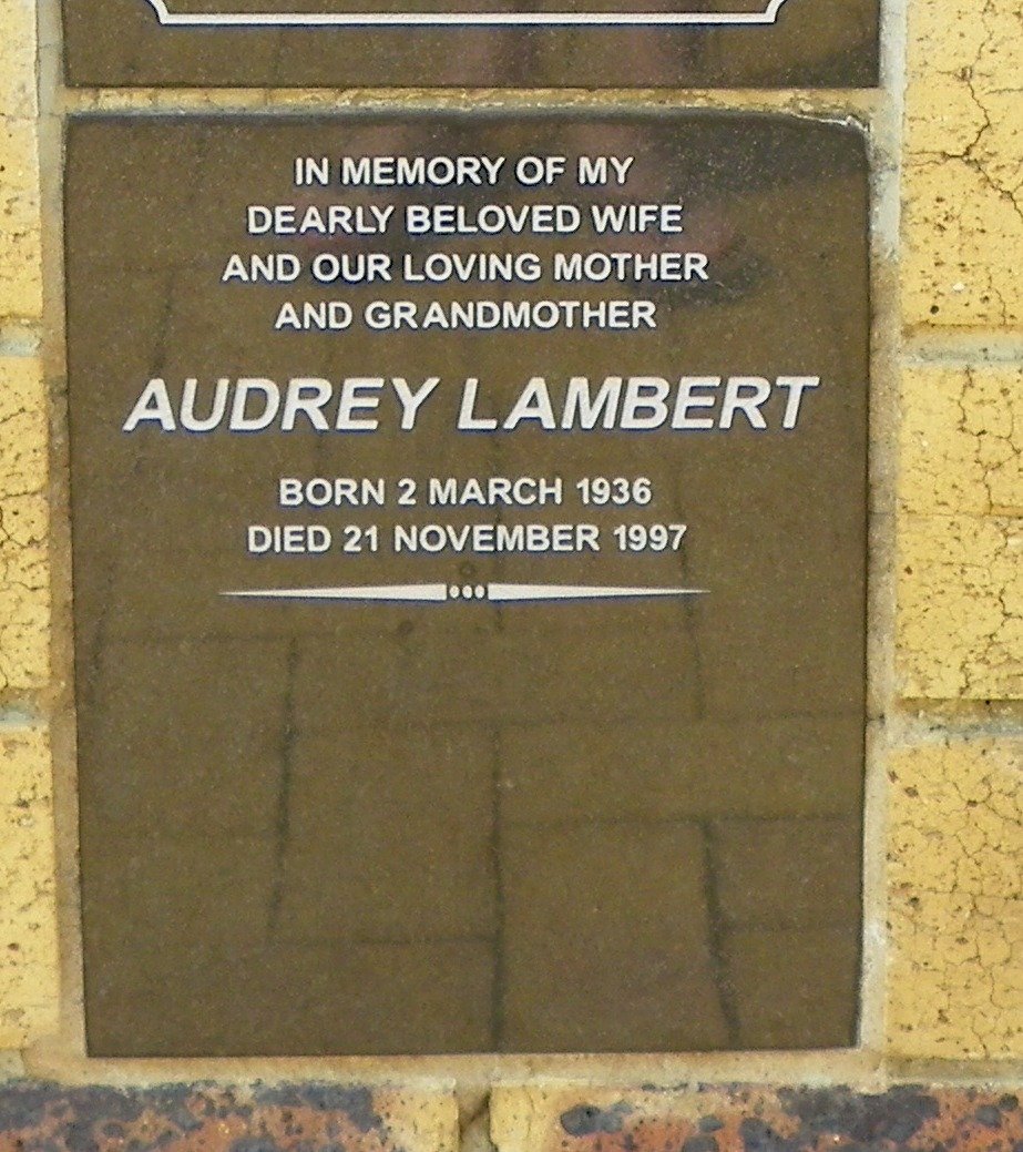 LAMBERT Audrey 1936-1997