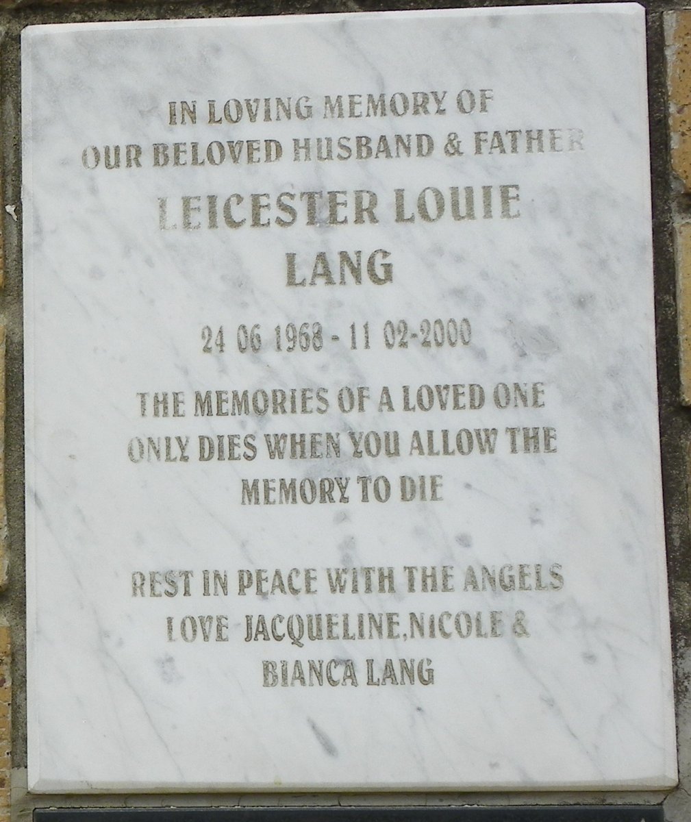 LANG Leicester Louie 1968-2000
