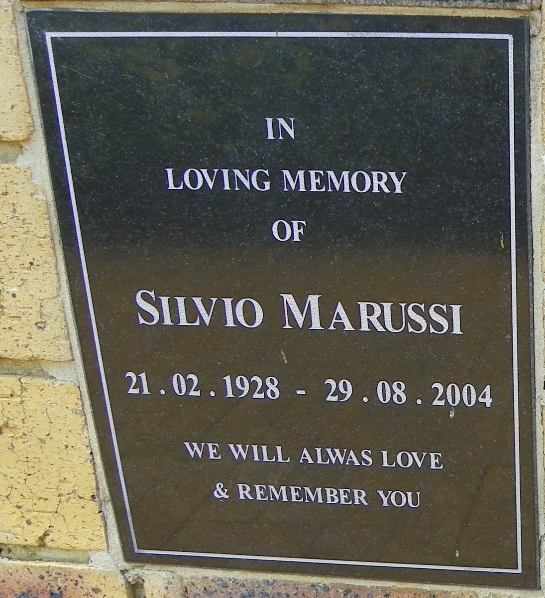 MARUSSI Silvio 1928-2004