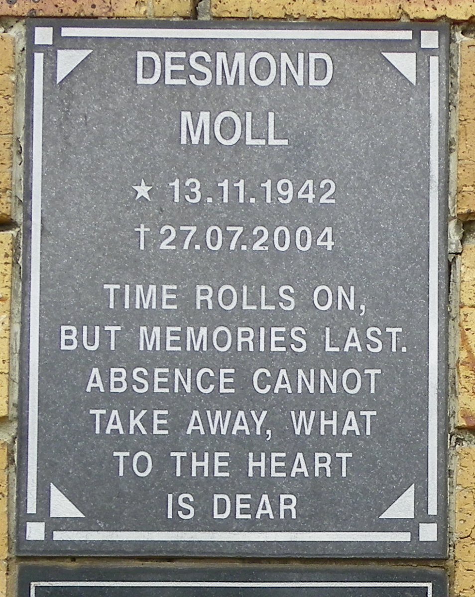 MOLL Desmond 1942-2004