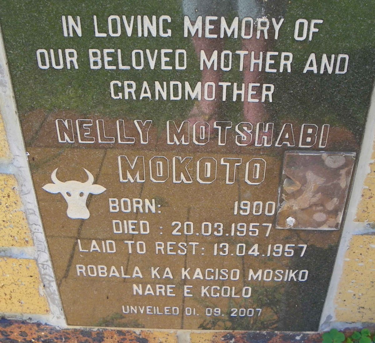 MOKOTO Nelly Motshabi 1900-1957