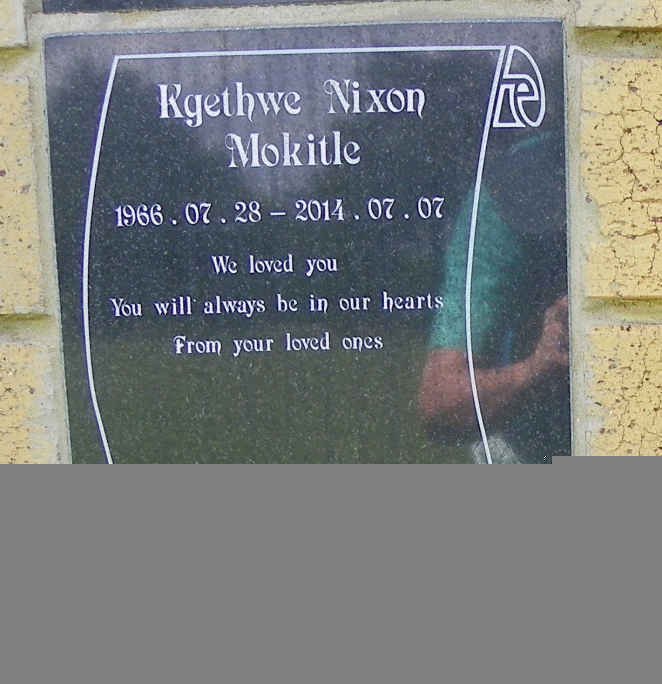 MOKITLE Kgethwe Nixon 1966-2014