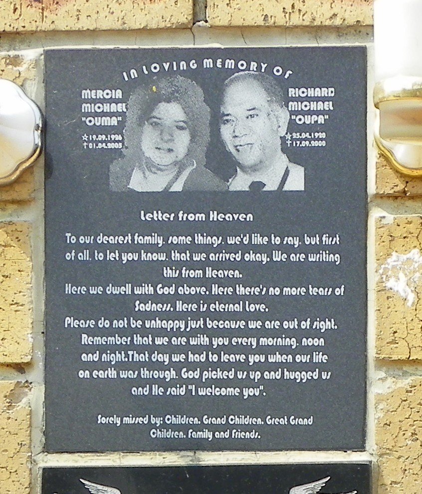 MICHAEL Richard 1920-2000 &amp; Mercia 1926-2005