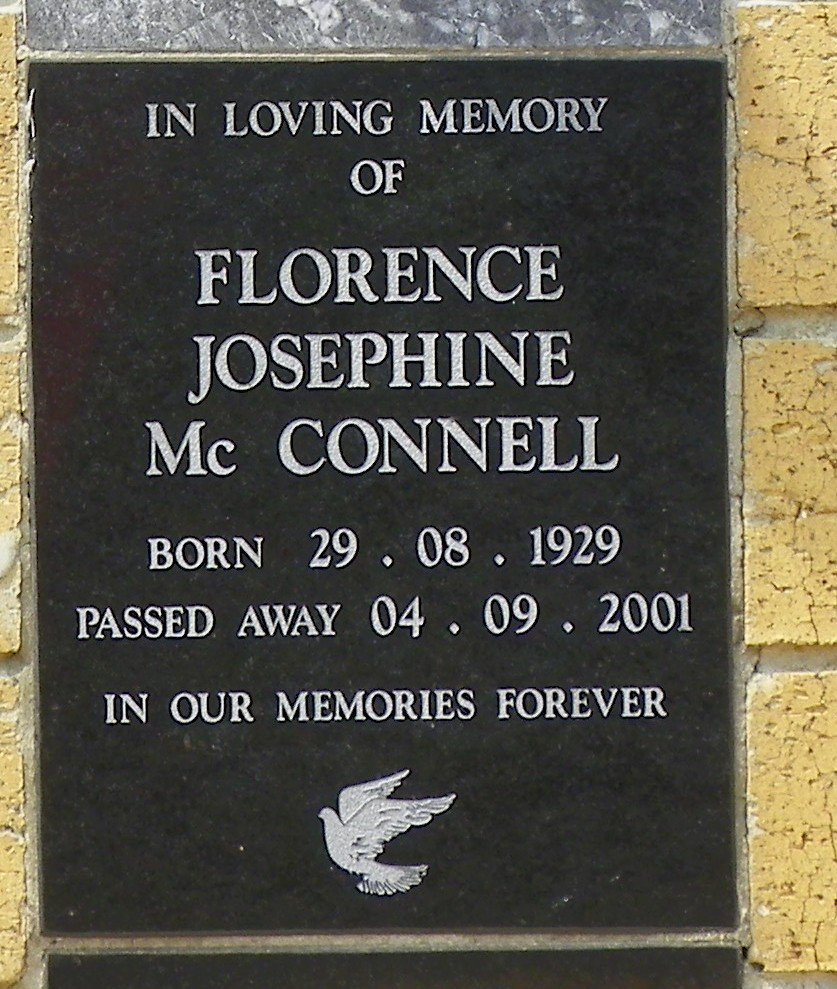 McCONNELL Florence Josephine 1929-2001