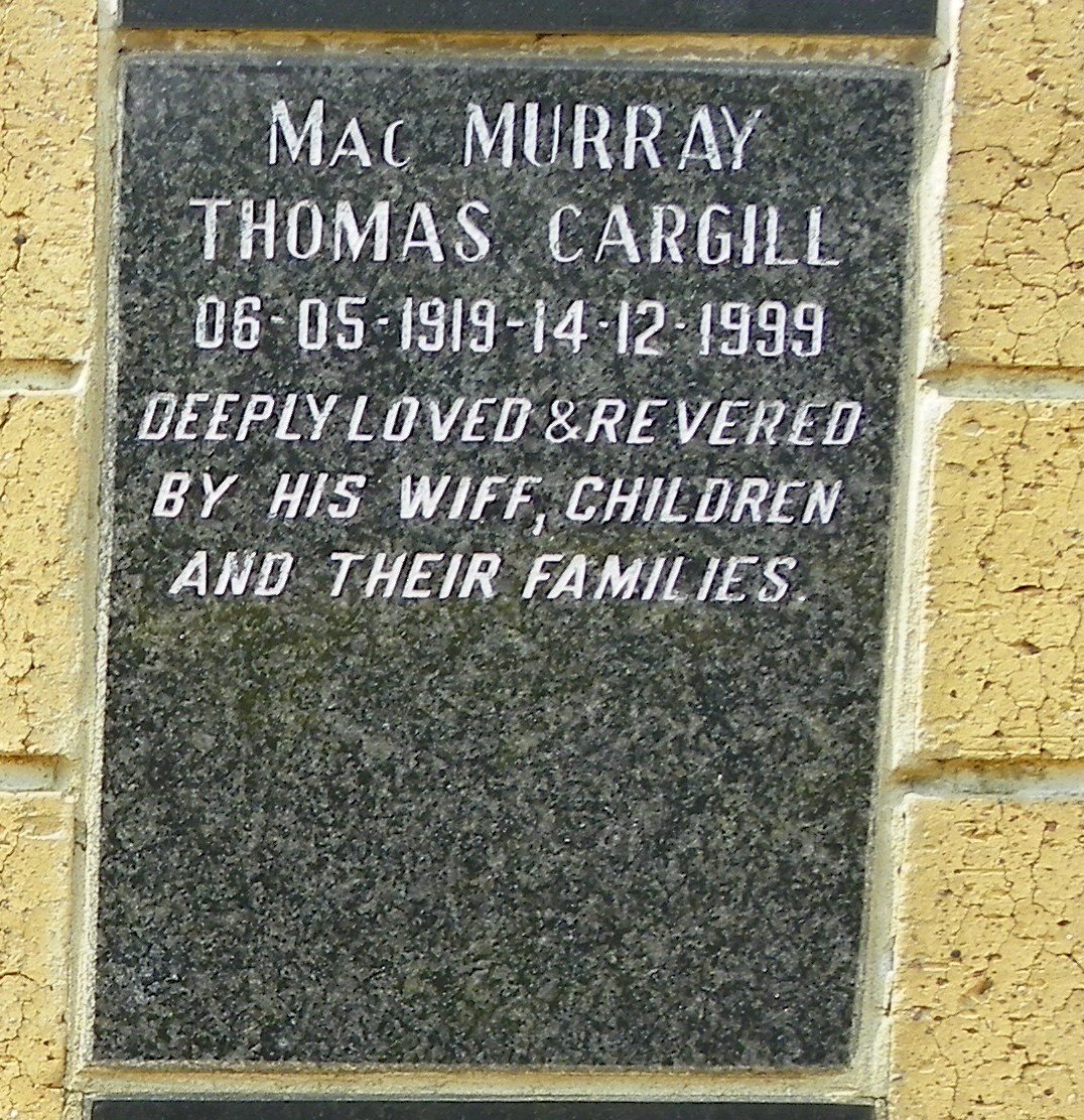 MACMURRAY Thomas Cargill 1919-1999