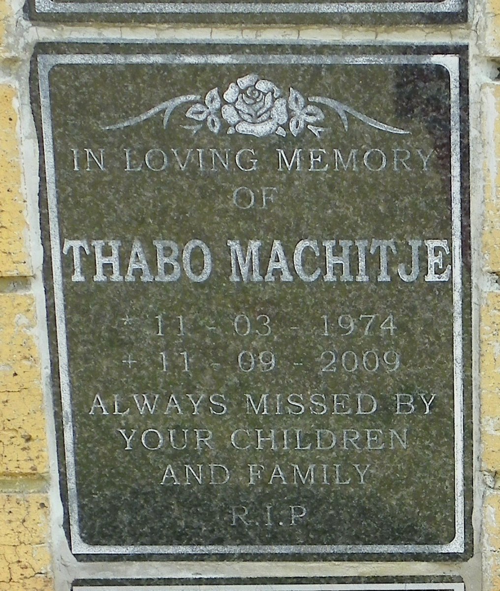 MACHITJE Thabo 1974-2009