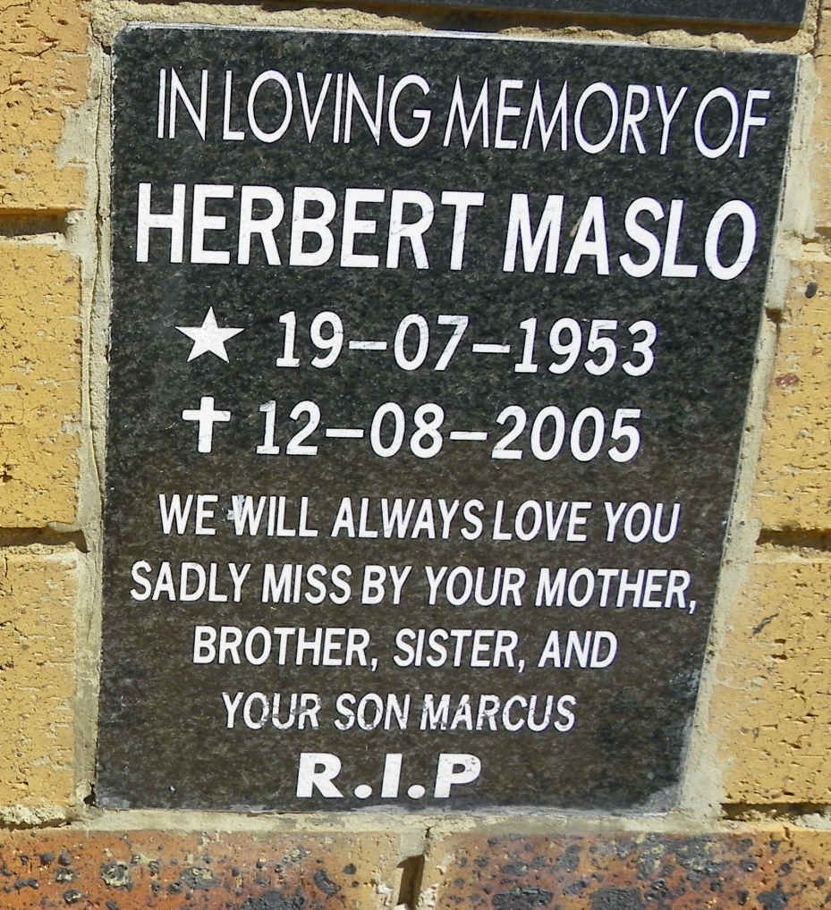 MASLO Herbert 1953-2005
