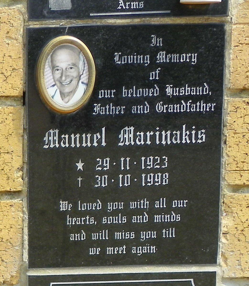 MARINAKIS Manuel 1923-1998