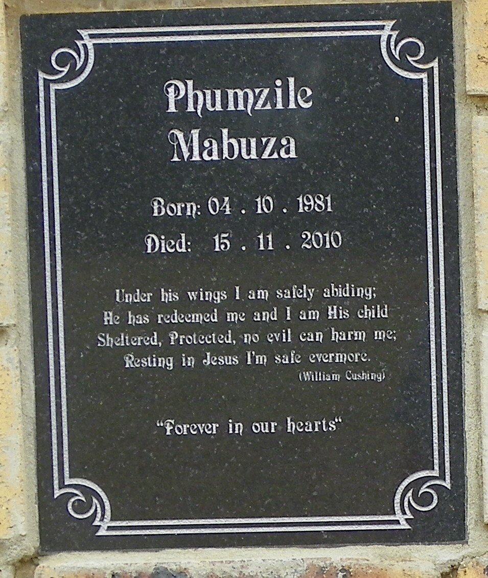 MABUZA Phumzile 1981-2010