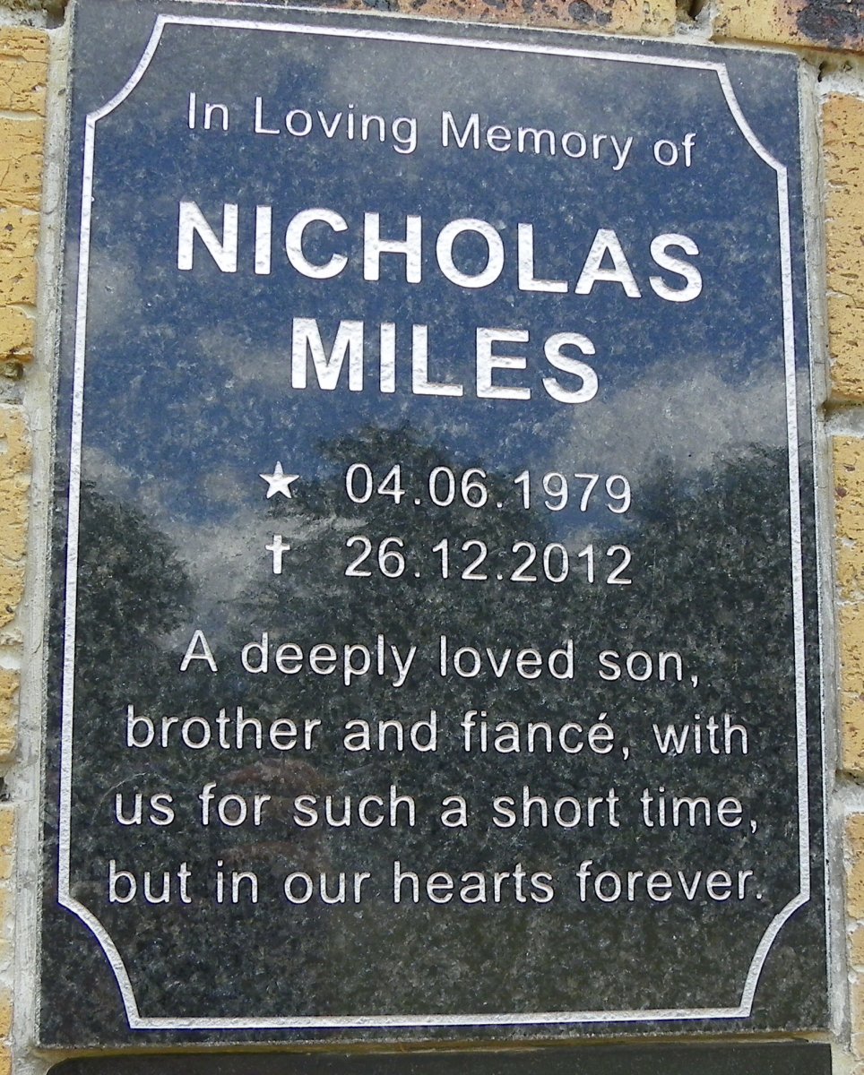 MILES Nicholas 1979-2012