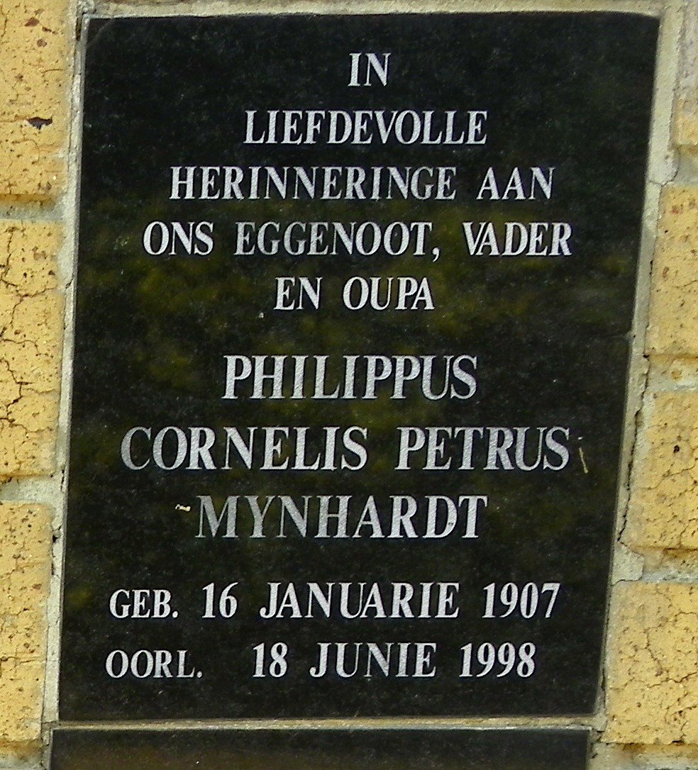 MYNHARDT Philippus Cornelis Petrus 1907-1998