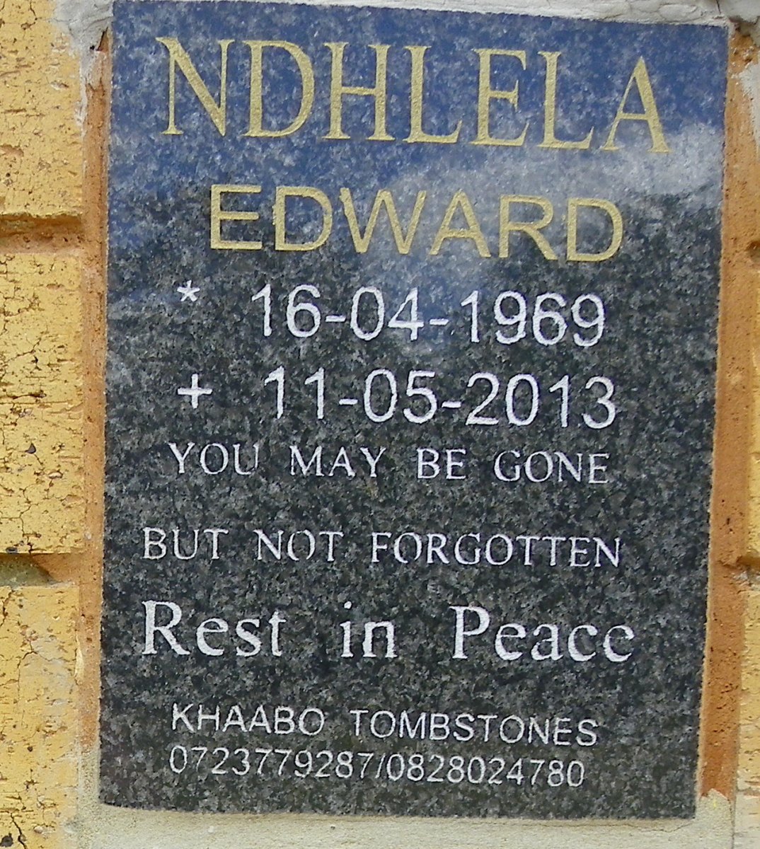 NDHLELA Edward 1969-2013
