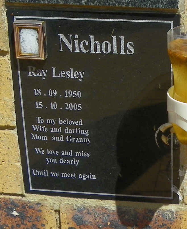 NICHOLLS Ray Lesley 1950-2005