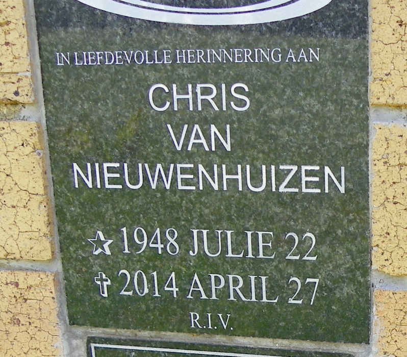 NIEUWENHUIZEN Chris, van 1948-2014