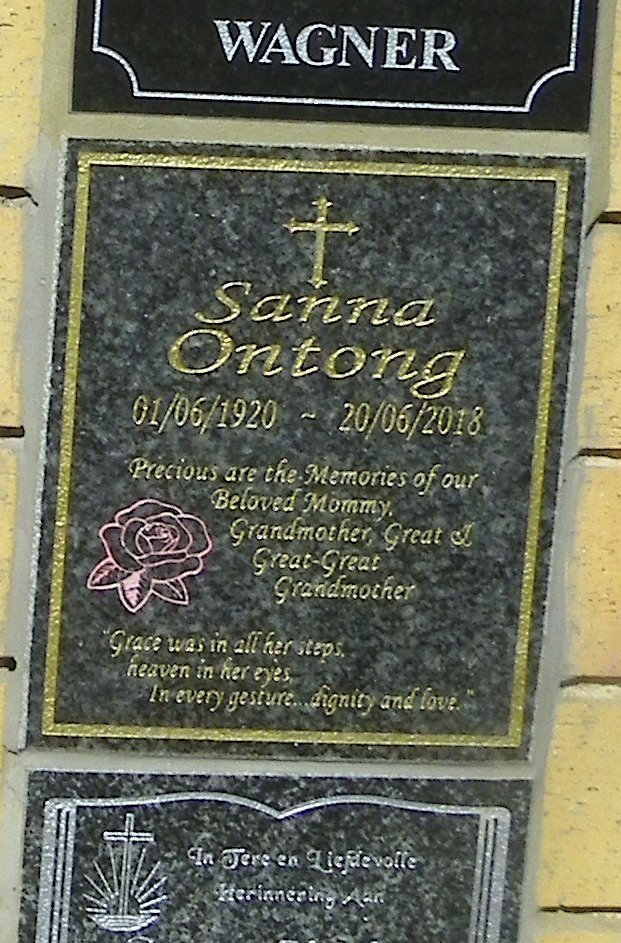 ONTONG Sanna 1920-2018