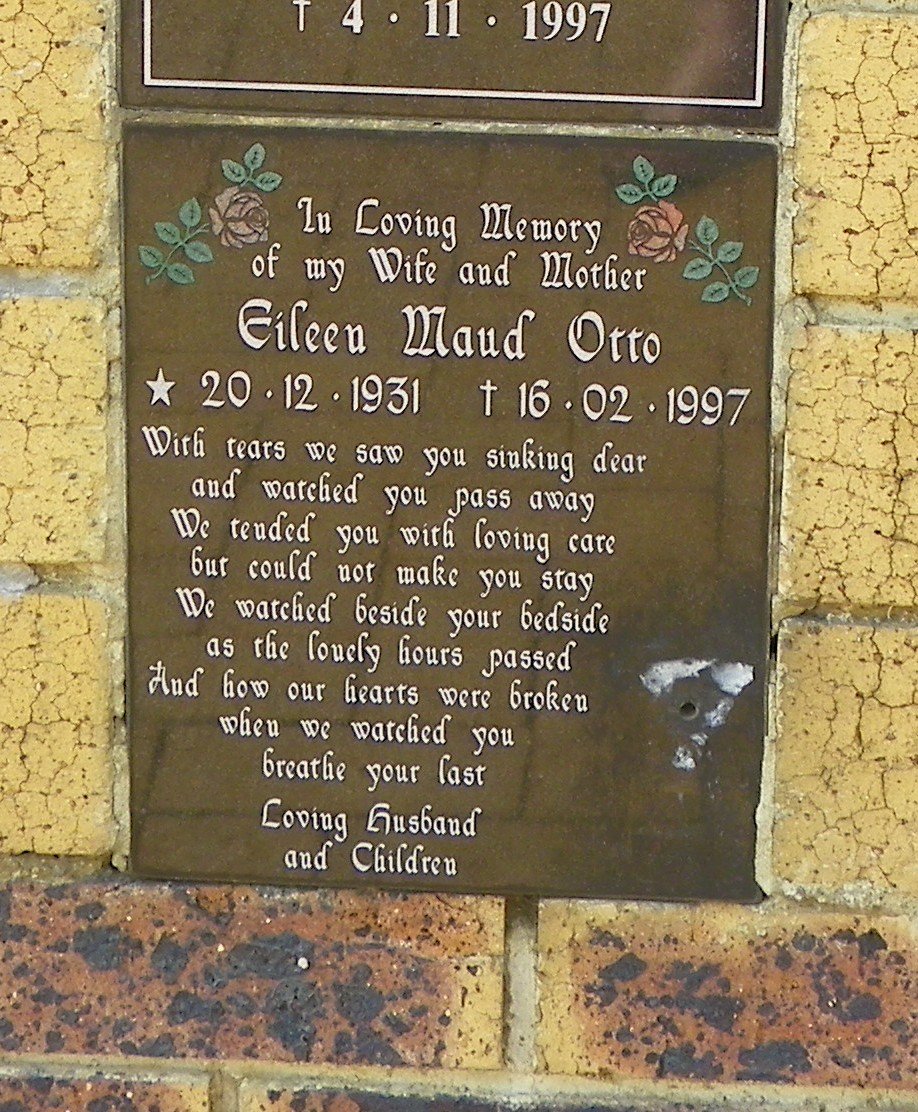 OTTO Eileen Maud 1931-1997