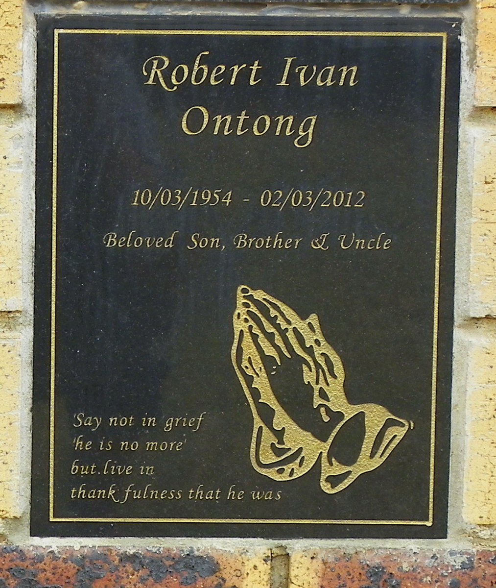 ONTONG Robert Ivan 1954-2012
