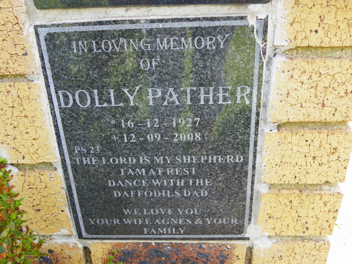 PATHER Dolly 1927-2008