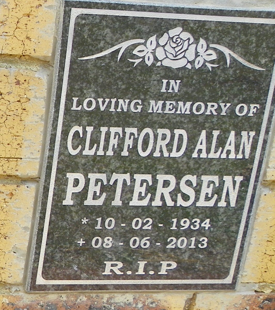 PETERSEN Clifford Alan 1934-2013