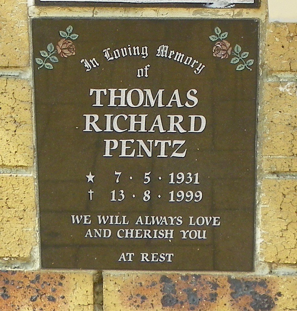 PENTZ Thomas Richard 1931-1999