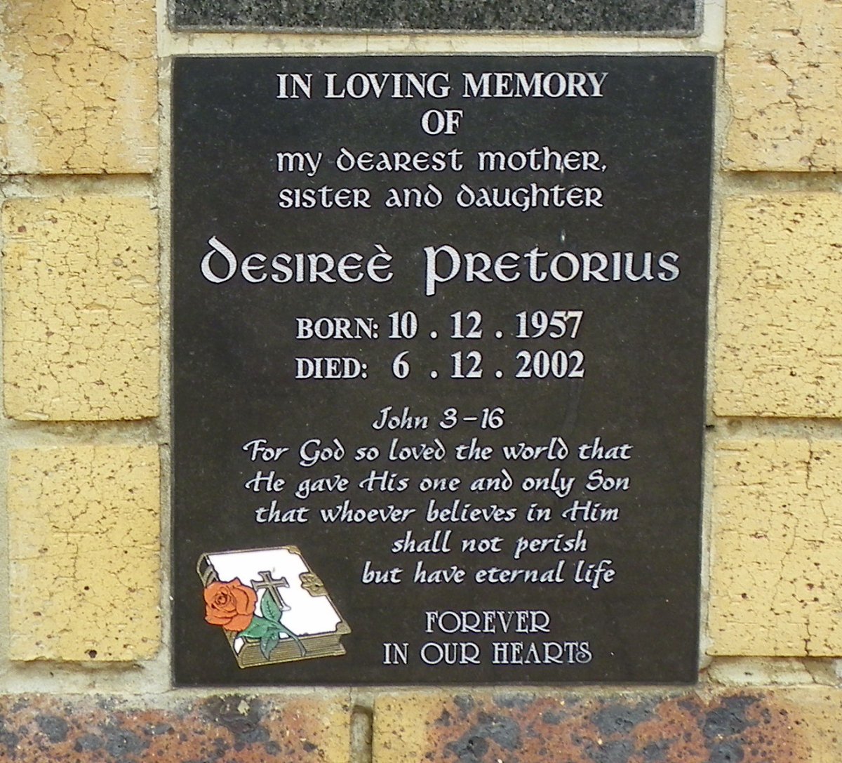 PRETORIUS Desireè 1957-2002