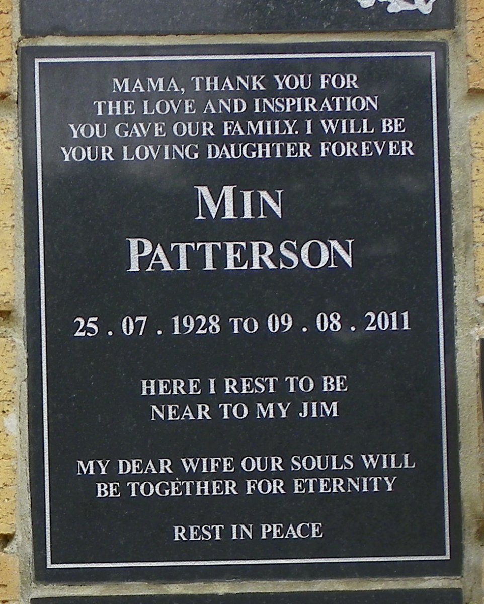PATTERSON Min 1928-2011