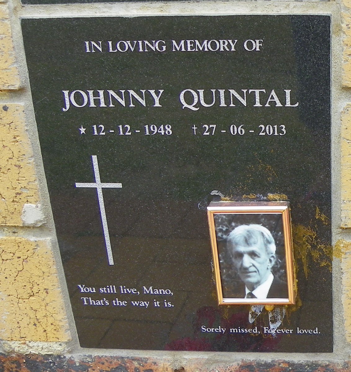QUINTAL Johnny 1948-2013