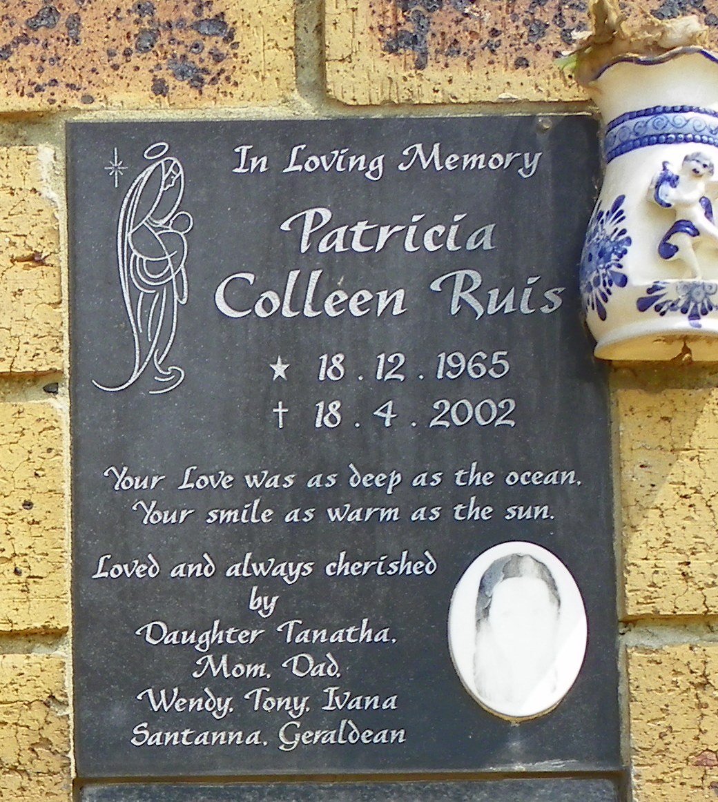 RUIS Patricia Colleen 1965-2002