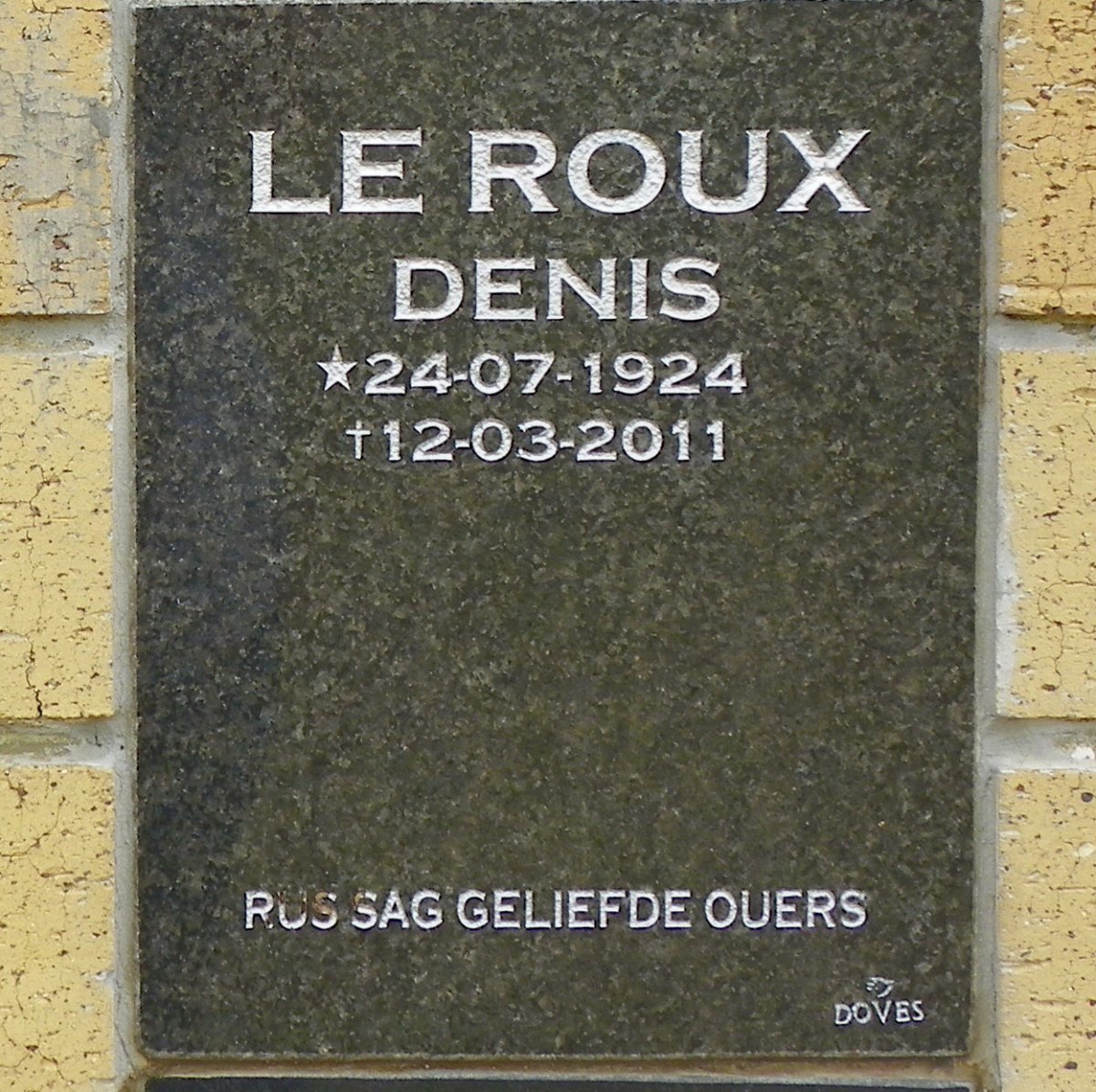ROUX Denis, le 1924-2011