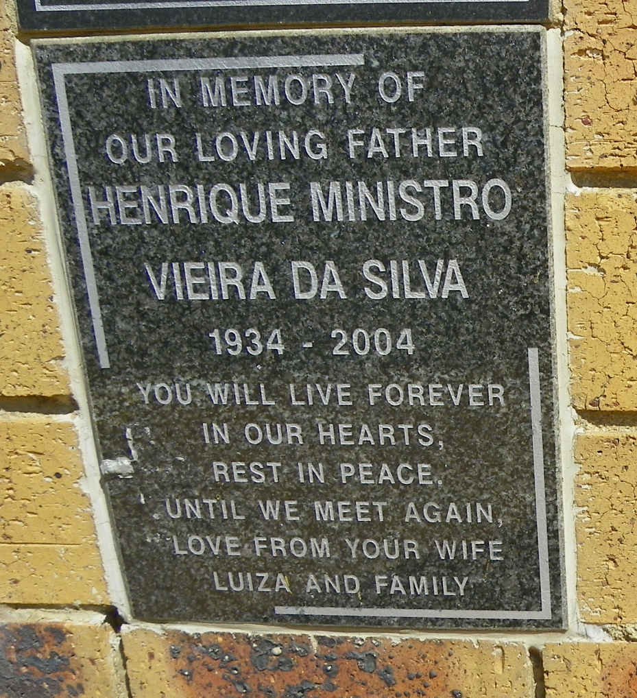 SILVA Henrique Ministro Vieira, da 1934-2004