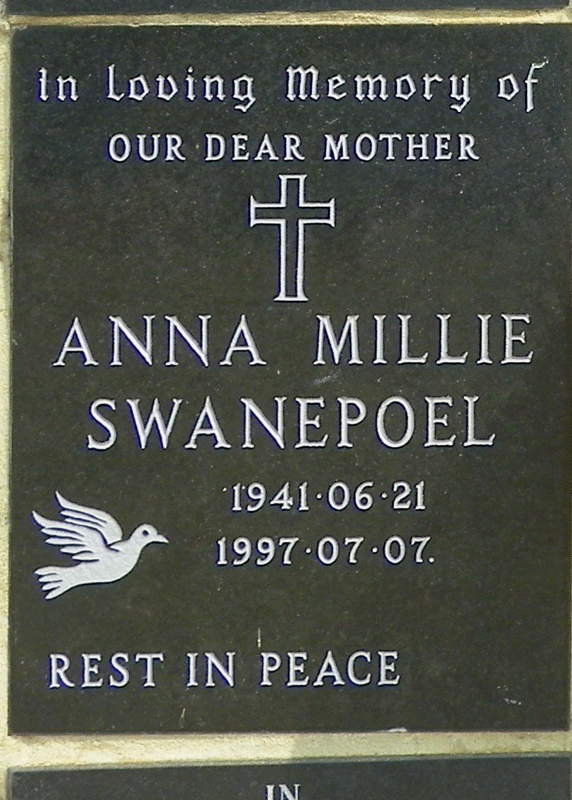 SWANEPOEL Anna Millie 1941-1997
