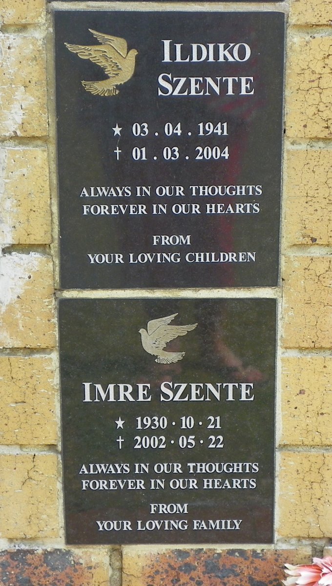 SZENTE Imre 1930-2002 &amp; Ildiko 1941-2004