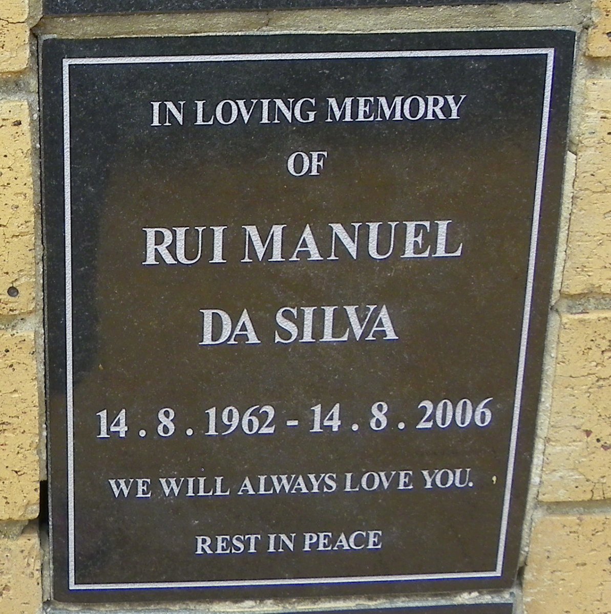 SILVA Rui Manuel, da 1962-2006