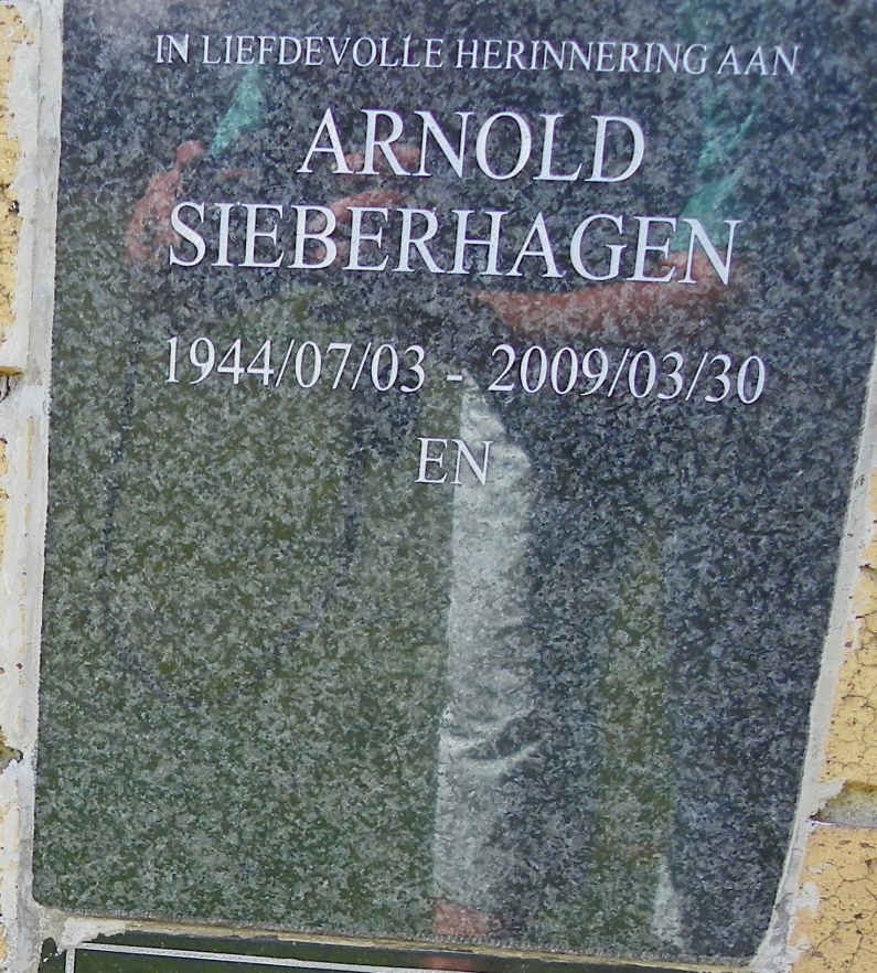 SIEBERHAGEN Arnold 1944-2009