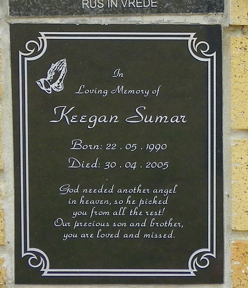 SUMAR Keegan 1990-2005