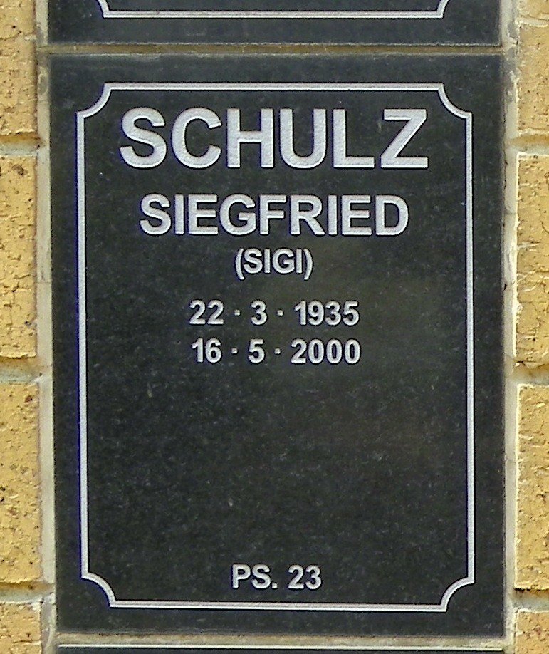SCHULZ Siegfried 1935-2000