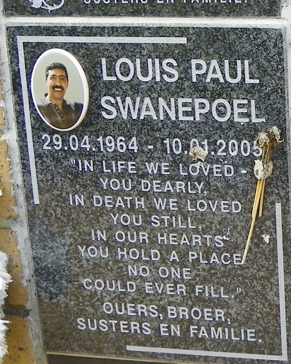 SWANEPOEL Louis Paul 1964-2005