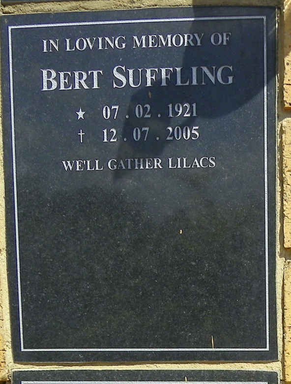 SUFFLING Bert 1921-2005
