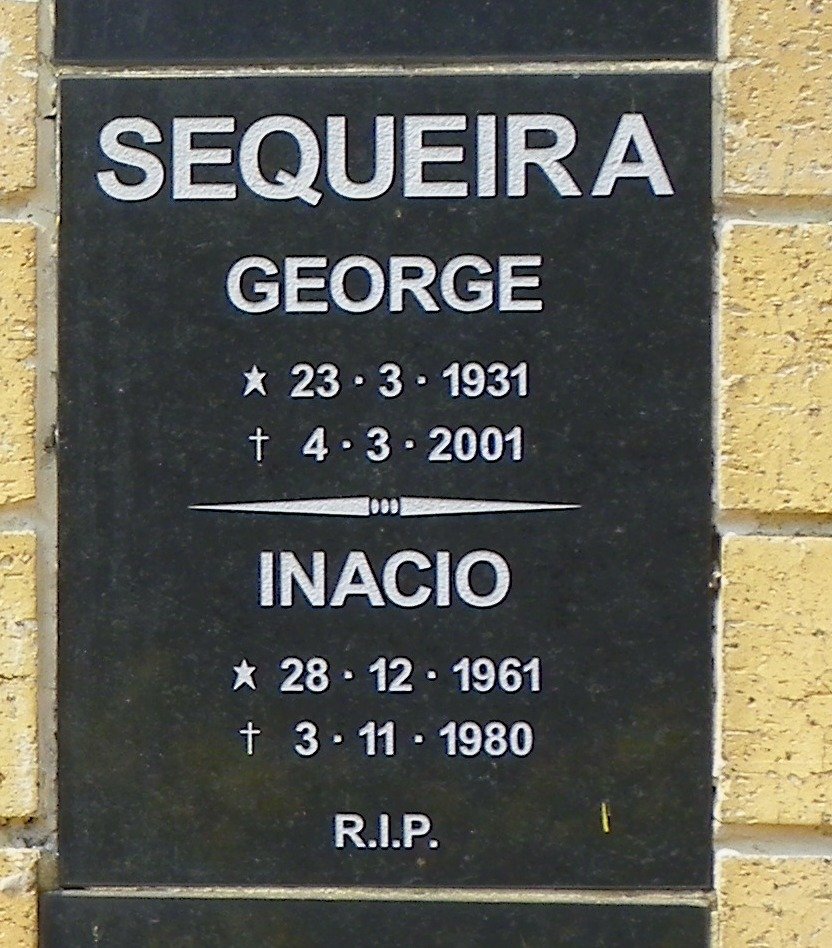 SEQUEIRA George 1931-2001 :: SEQUEIRA Inacio 1961-1980