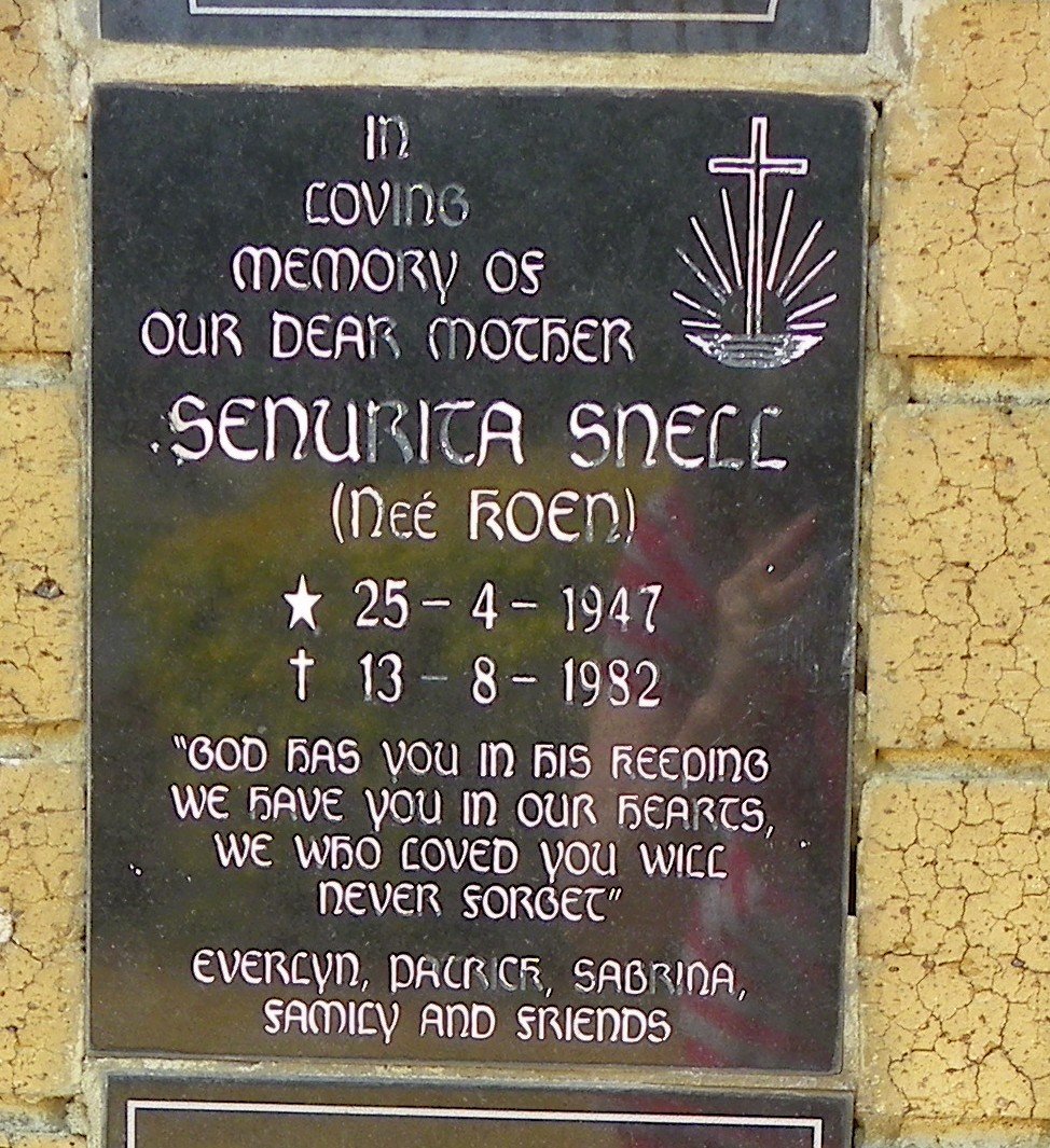 SNELL Senurita nee KOEN 1947-1982