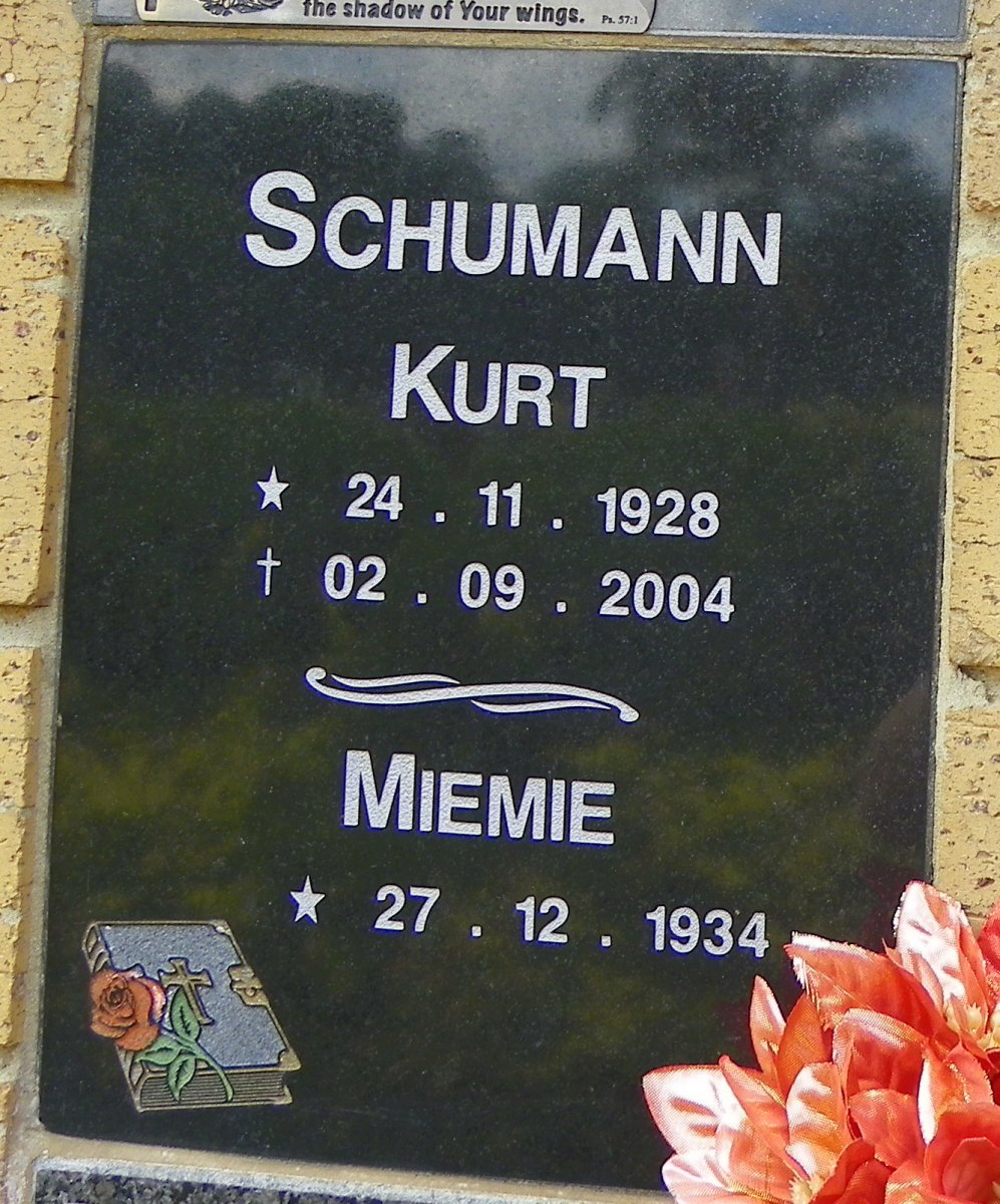 SCHUMANN Kurt 1928-2004 &amp; Miemie 1934-