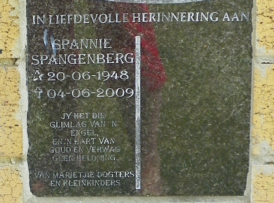 SPANGENBERG Spannie 1948-2009