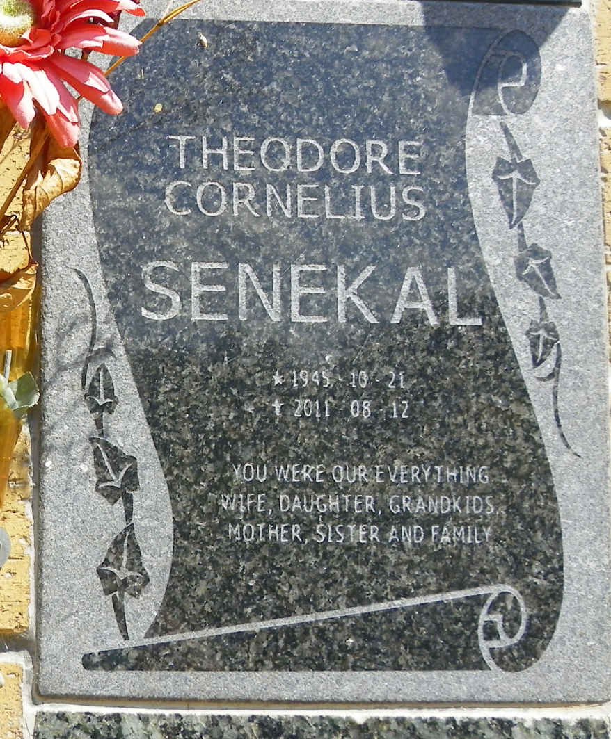 SENEKAL Theodore Cornelius 1945-2011