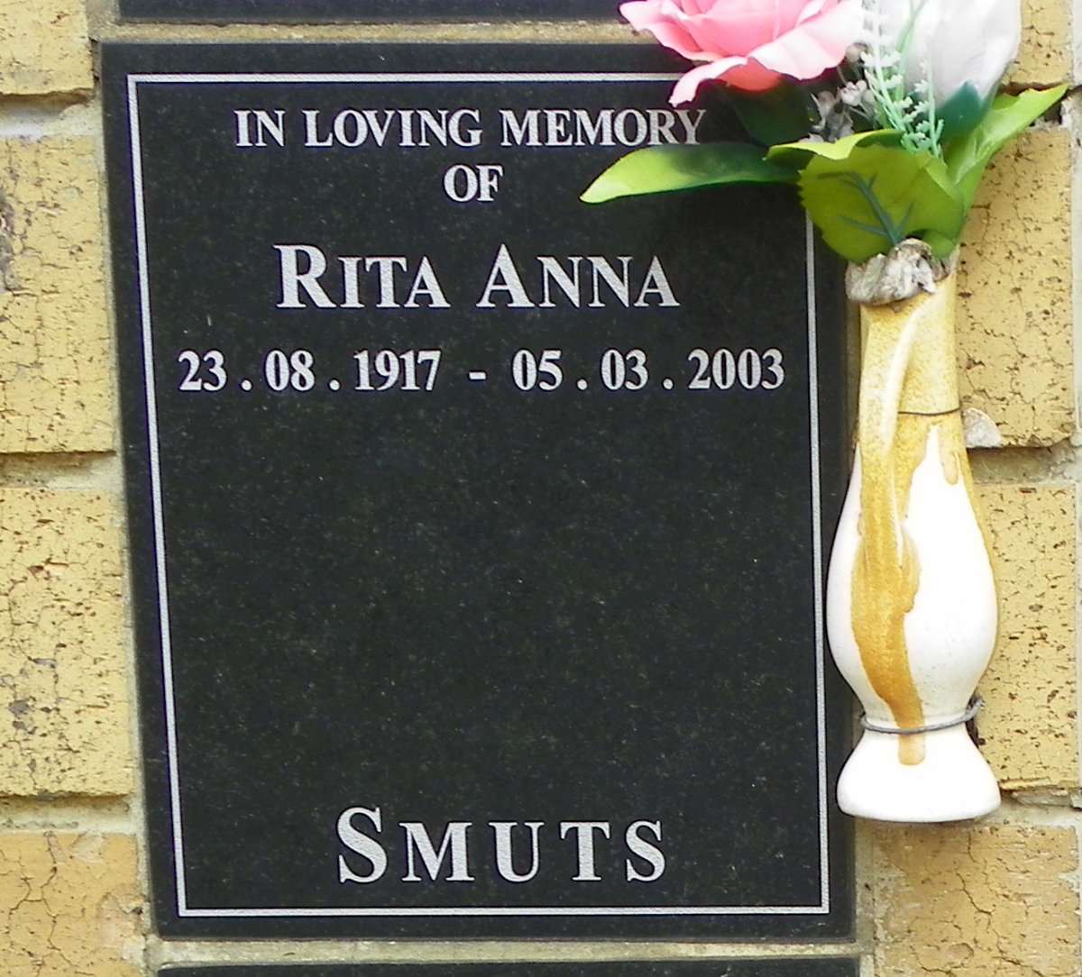 SMUTS Rita Anna 1917-2003