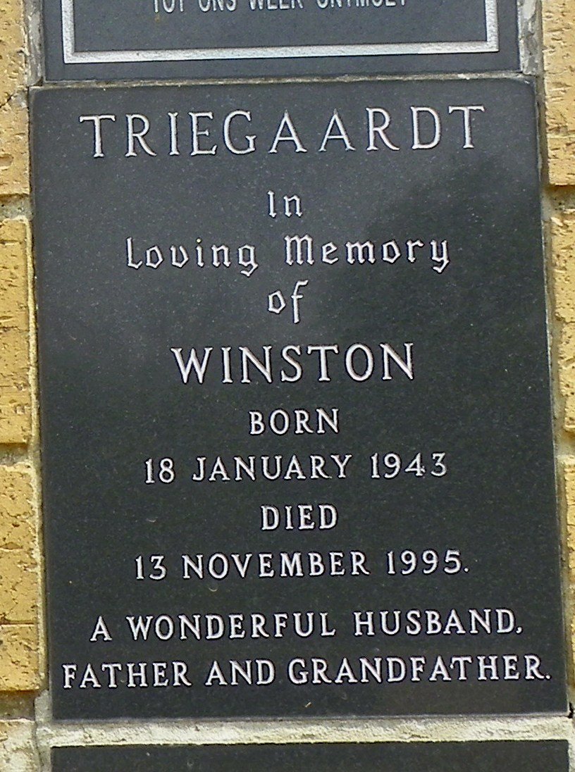 TRIEGAARDT Winston 1943-1995